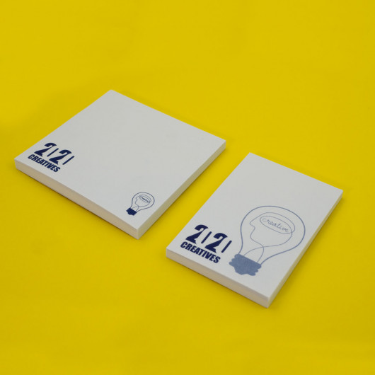 Sticky Notes 75mm Yellow Background